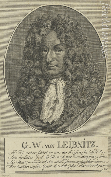Unbekannter Künstler - Gottfried Wilhelm Leibniz (1646-1716) 