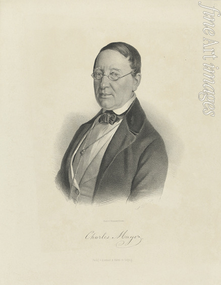 Breitkopf & Härtel - Portrait of the pianist and composer Charles Mayer (1799-1862)
