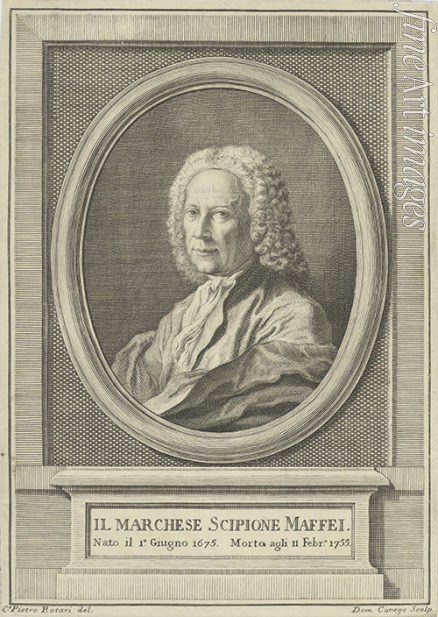 Rotari Pietro Antonio - Porträt von Dichter Scipione Maffei (1675-1755)