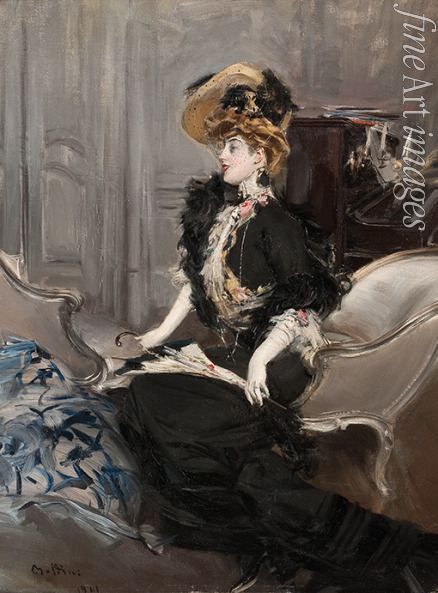 Boldini Giovanni - Portrait of Mme. R.L.  