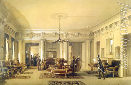 Premazzi Ludwig (Luigi) - The Waiting Room of the Stagecoach Station in St. Petersburg