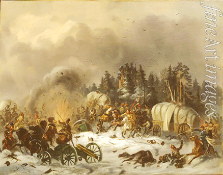Willewalde Gottfried (Bogdan Pawlowitsch) - Szene aus dem russisch-französischen Krieg 1812