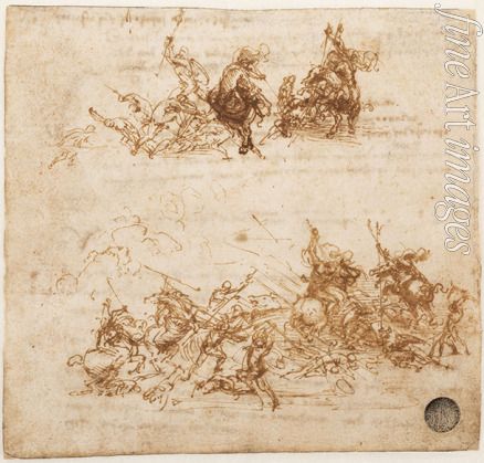 Leonardo da Vinci - Study for the Battle of Anghiari