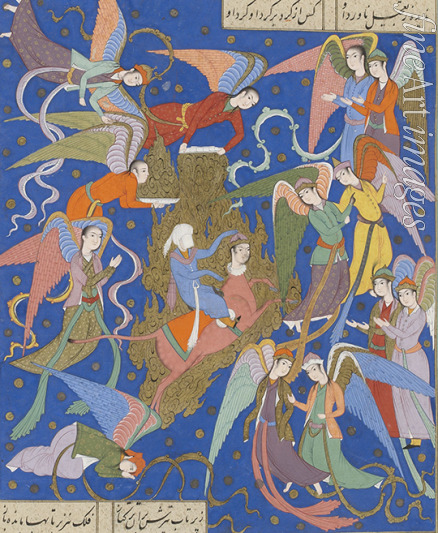 Anonymous - The night journey of the Prophet. (From a Manuscript of the Khamsa of Nizami)