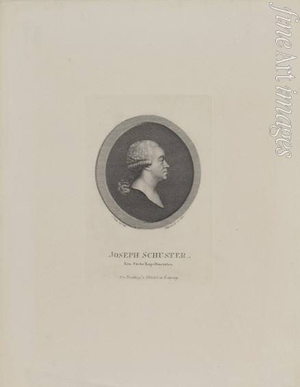 Gottschick Johann Christian Benjamin - Portrait of the composer Joseph Schuster (1748-1812) 