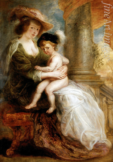 Rubens Pieter Paul - Hélène Fourment mit ihrem Sohn Frans
