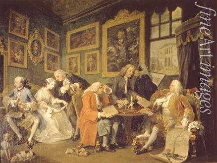 Hogarth William - Marriage à-la-mode. 1. The Marriage Settlement