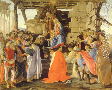 Botticelli Sandro - Die Anbetung der Könige