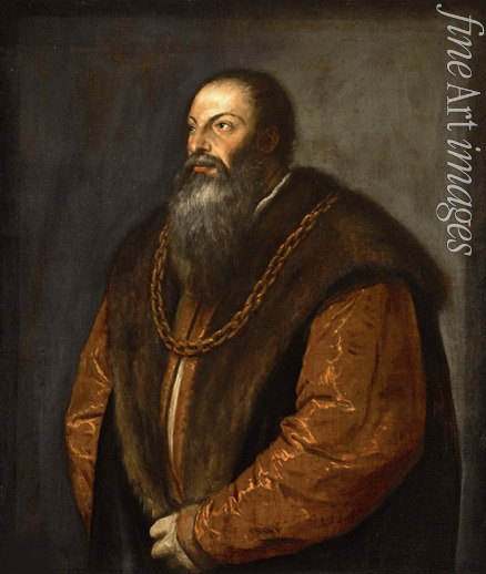 Tizian - Porträt von Pietro Aretino