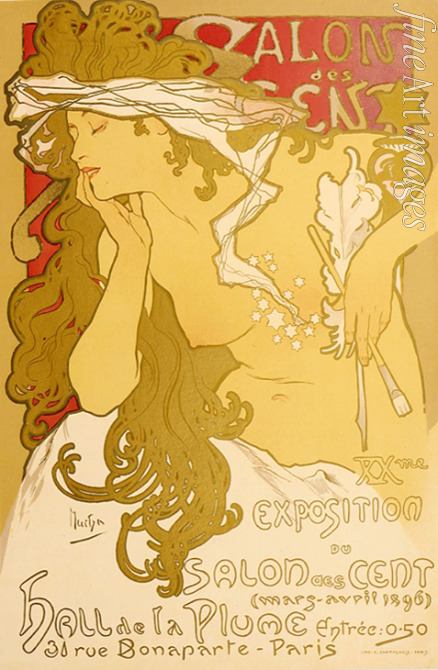 Mucha Alfons Marie - Poster for the XXth Exposition in the Salon des Cent