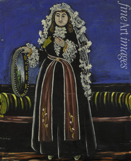 Pirosmani Niko - Woman wearing a Lechaki (silk veil)