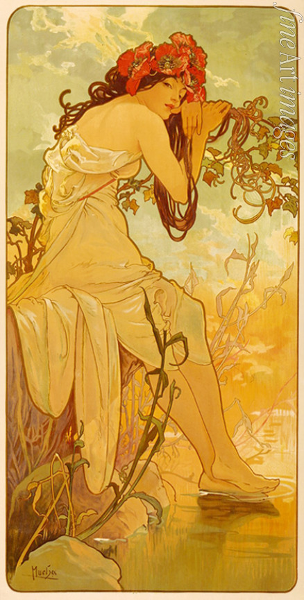 Mucha Alfons Marie - Summer (From the Series Les Saisons)