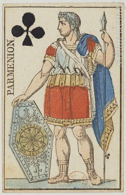 Gatteaux Nicolas-Marie - Parmenion. From: Cartes de tête d'un jeu au portrait de l'Empire