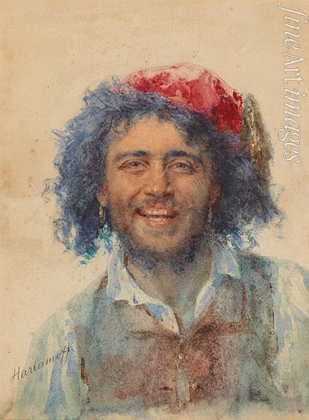 Harlamov (Harlamoff) Alexei Alexeyevich - Self-Portrait as Gypsy Baron