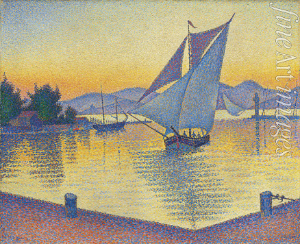 Signac Paul - The Port at sunset, Opus 236 (Saint-Tropez) 