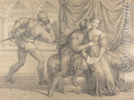 Koch Joseph Anton - Paolo and Francesca, surprised by Gianciotto Malatesta