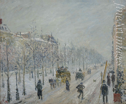 Pissarro Camille - Les Boulevards, extérieurs, effet de neige