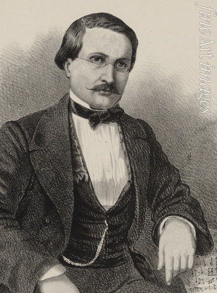 Donjean Gustave - Porträt von Komponist Antony Lamotte (1819-1912)