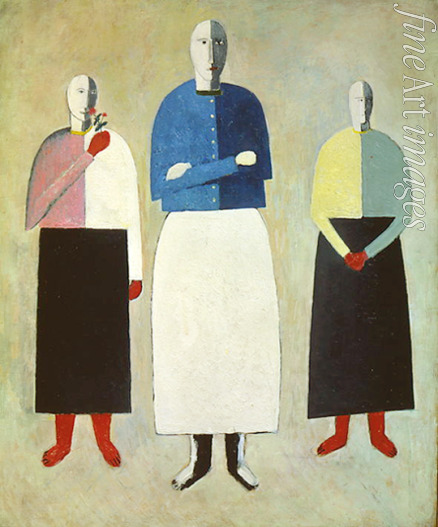 Malevich Kasimir Severinovich - Three Girls