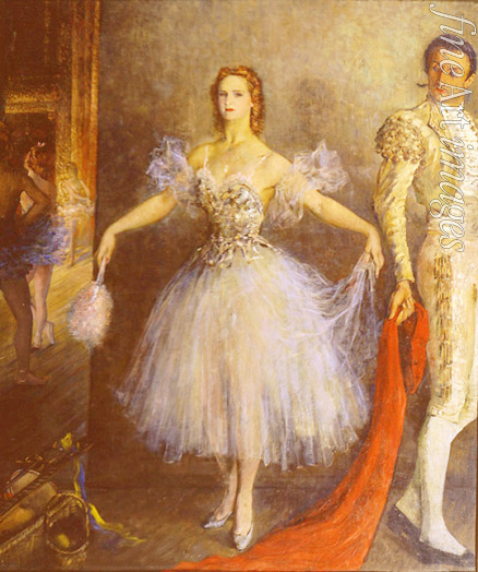 Williams Pyotr Vladimirovich - Portrait of the ballet dancer Marina Semyonova as Carmen