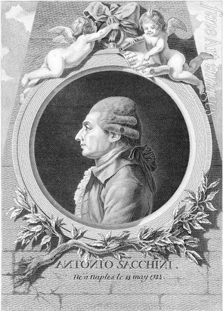 Cathelin Louis-Jacques - Porträt von Komponist Antonio Sacchini (1730-1786)