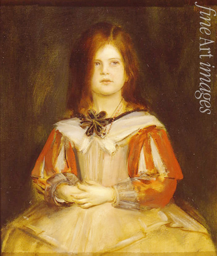 Lenbach Franz von - Portrait of Gabriella Lenbach