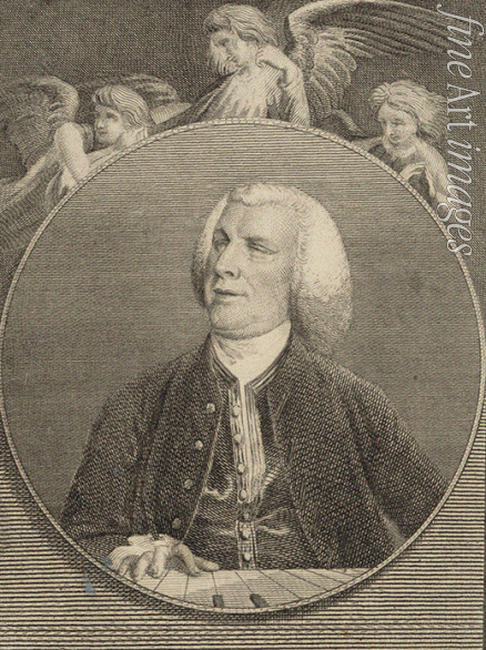 Unbekannter Künstler - Porträt von Organist und Komponist John Stanley (1712-1786)