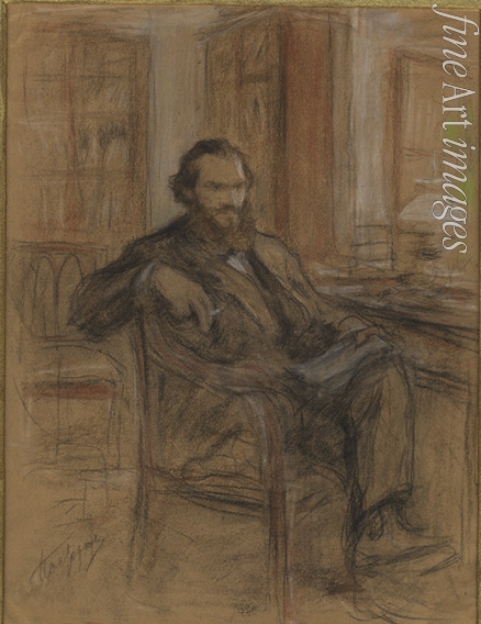 Pasternak Leonid Osipovich - Leo Tolstoy during the work on the novel 