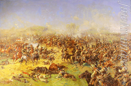 Roubaud Franz - The Battle of Borodino on August 26, 1812. Third French Attak