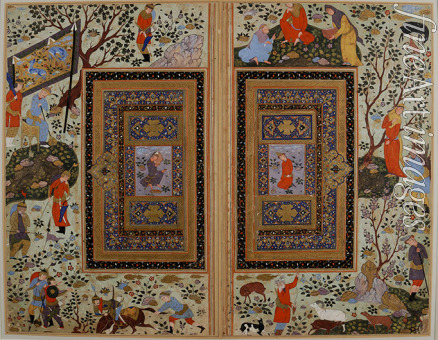 Iranischer Meister - Doppelseite. Iran, Isfahan