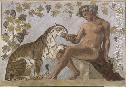 Delacroix Eugène - Bacchus with a tiger