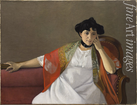 Vallotton Felix Edouard - Portrait of the artist's wife, Gabrielle Vallotton