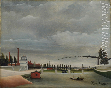 Rousseau Henri Julien Félix - View of the Footbridge at Passy