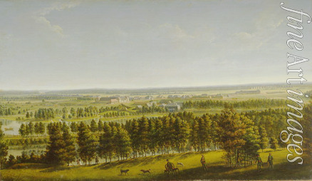 Mettenleiter Johann Jakob - Palace Park as seen from the Gatchina Palace