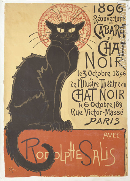 Steinlen Théophile Alexandre - Réouverture du Cabaret du Chat Noir