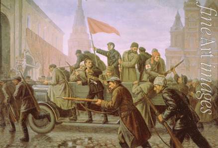 Maximov Konstantin Ivanovich - The taking of the Moscow Kremlin. Revolution 1917.