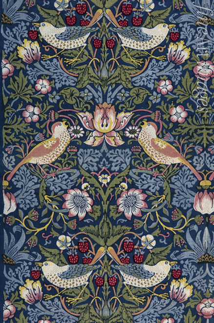 Morris William - Strawberry Thief. Decorative fabric