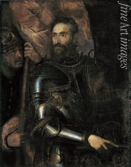 Tizian - Porträt von Pier Luigi Farnese (1503-1547) 