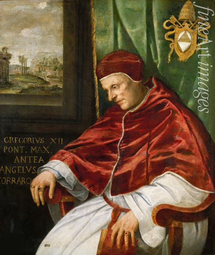 Muziano Girolamo - Portrait of the Pope Gregory XII
