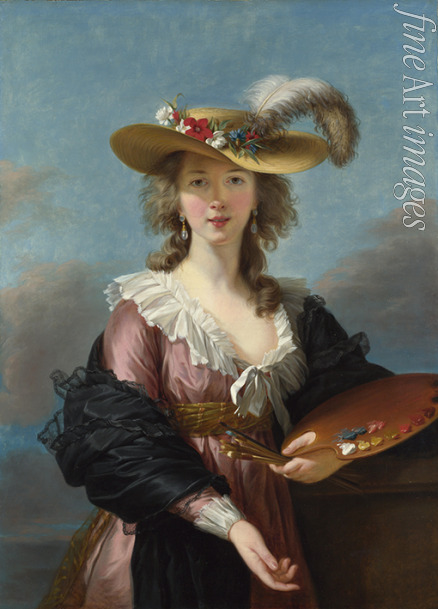 Vigée Le Brun Louise Élisabeth - Self Portrait in a Straw Hat 