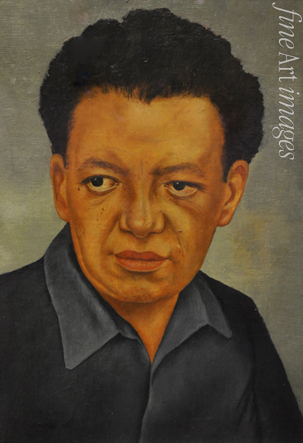 Kahlo Frida - Porträt von Diego Rivera