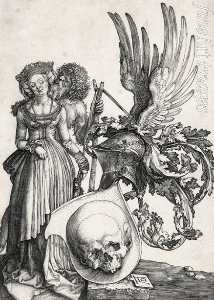 Dürer Albrecht - Das Wappen mit dem Totenkopf