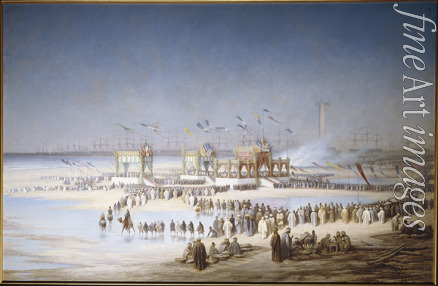 Riou Edouard - Eröffnungsfeier des Suezkanals in Port Said am 17. November 1869