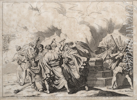 Pinelli Bartolomeo - Romulus murdered by the senators