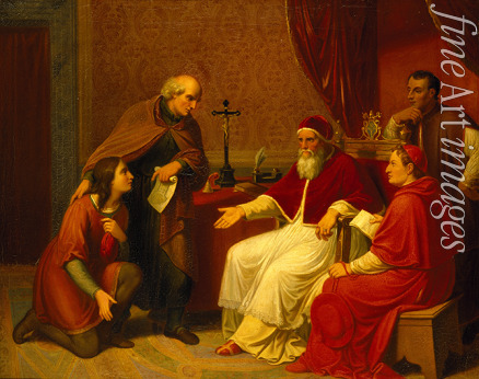 Riepenhausen Johann Christian - Bramante Presents Raphael to Pope Julius II