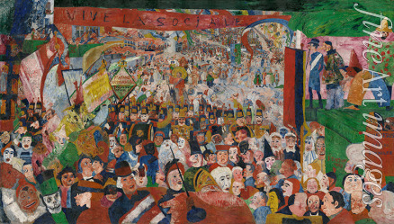 Ensor James - The Entry of Christ into Brussels in 1889