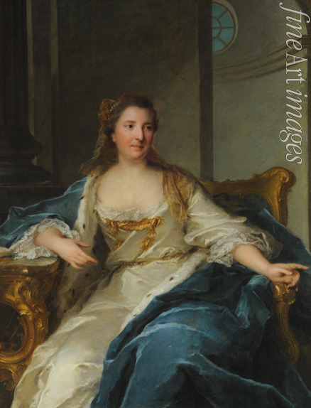 Nattier Jean-Marc - Porträt von Prinzessin Caroline Charlotte von Hessen-Rheinfels-Rotenburg (1714-1741)