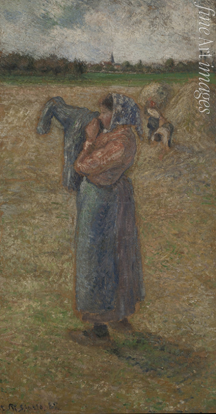 Pissarro Camille - Femme aux champs 