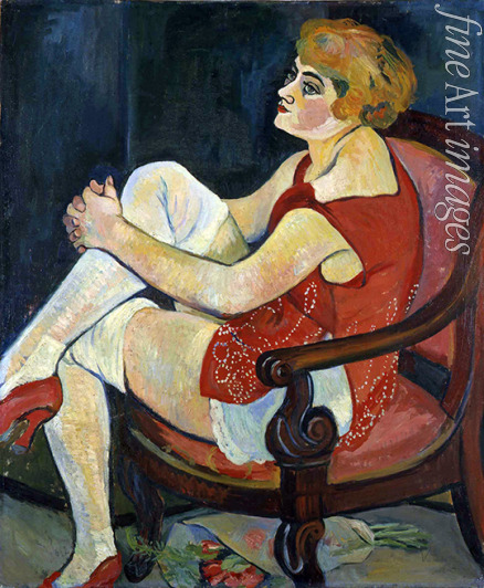 Valadon Suzanne - Woman with white stockings