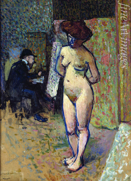 Marquet Pierre-Albert - Matisse in the Manguin's studio